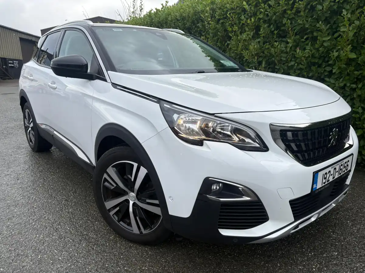 White Peugeot 3008, front three-quarter view, at RS Motors, Clonakilty